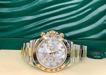 Daytona Madreperla Acciaio/oro Giallo 18KT
