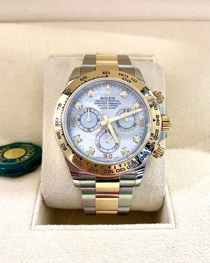 Daytona Madreperla Acciaio/oro Giallo 18KT